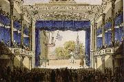 robert schumann the opening of  the theater in der josefstadt in vienna painting